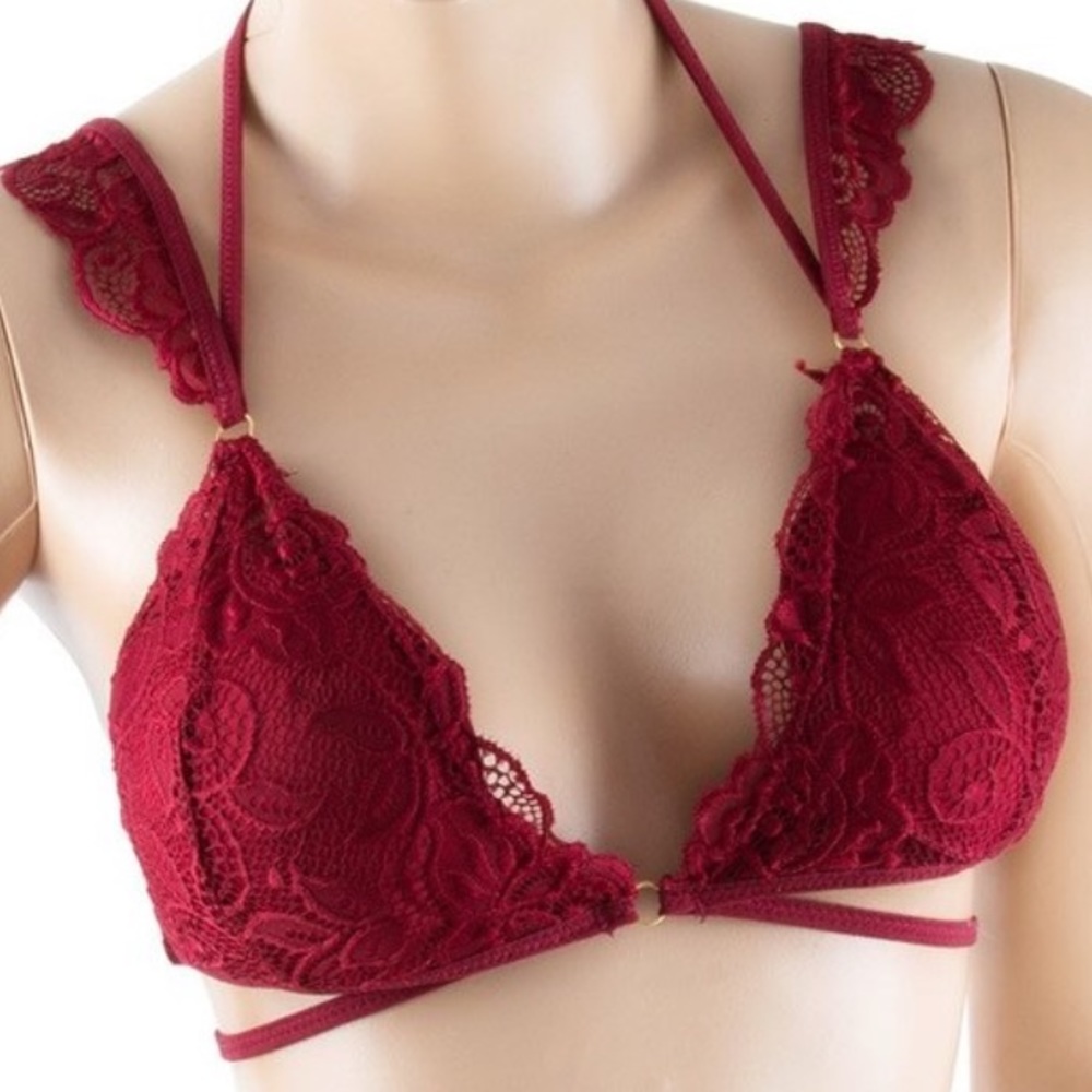 Burgundy Lace Bralette FREE w 15.00 purchase
